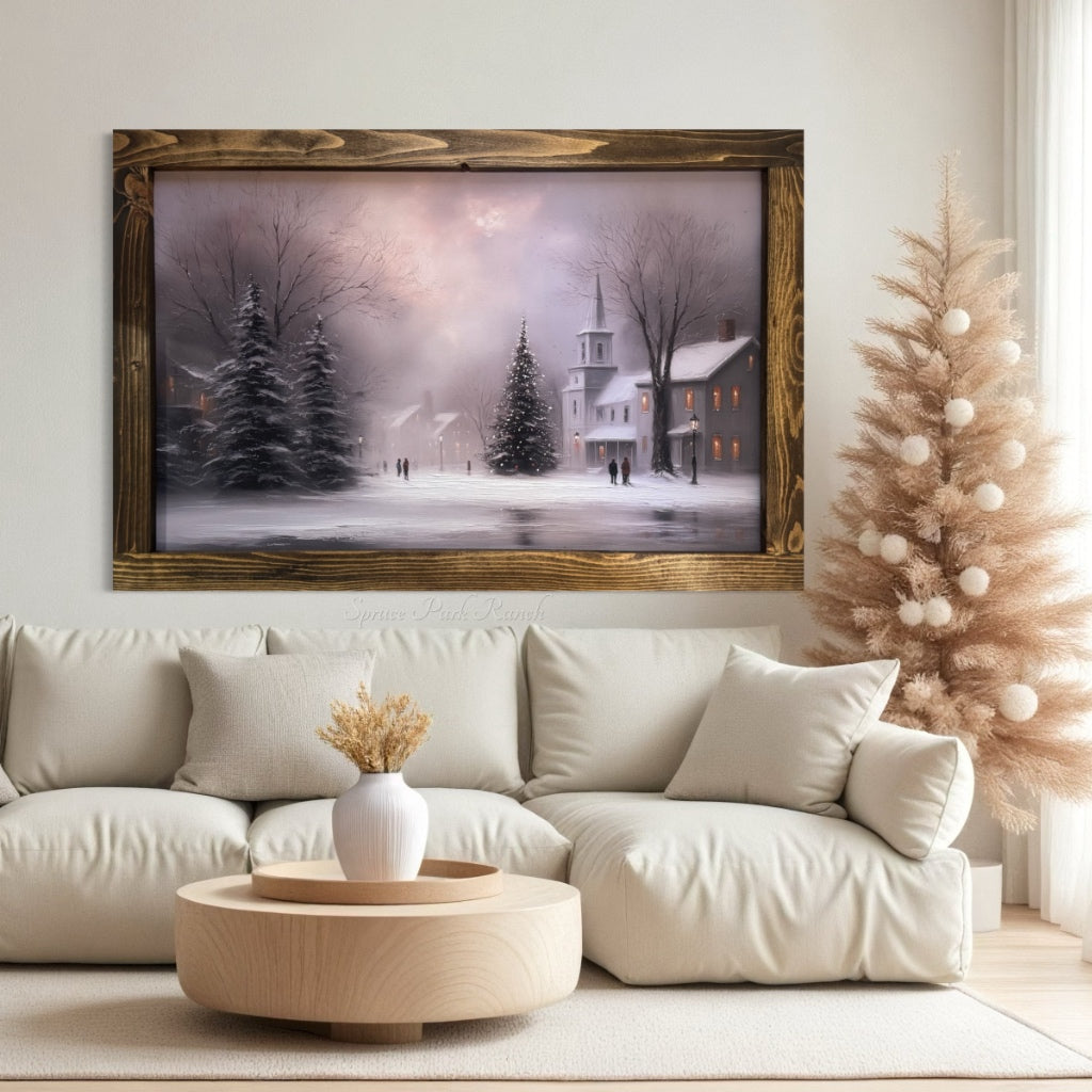 Under the Churchlight Sky Canvas Print