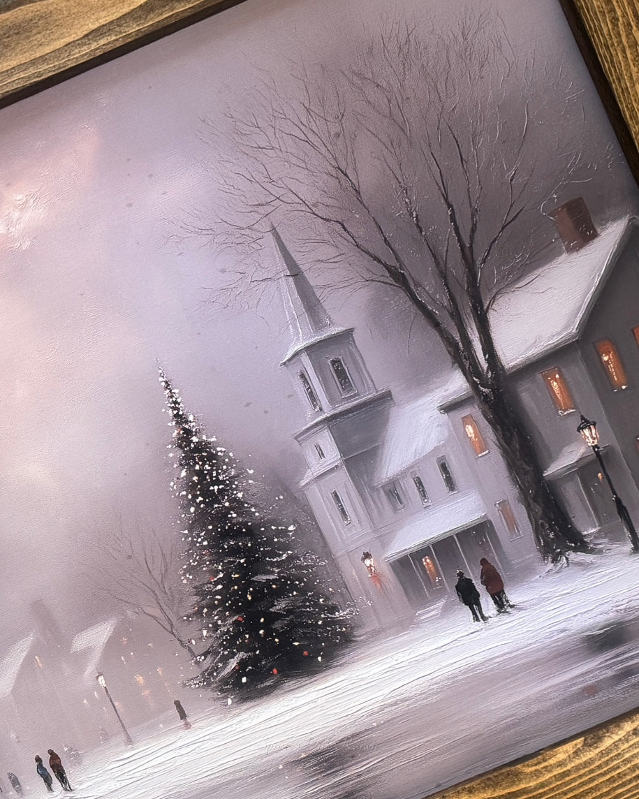 Under the Churchlight Sky Canvas Print