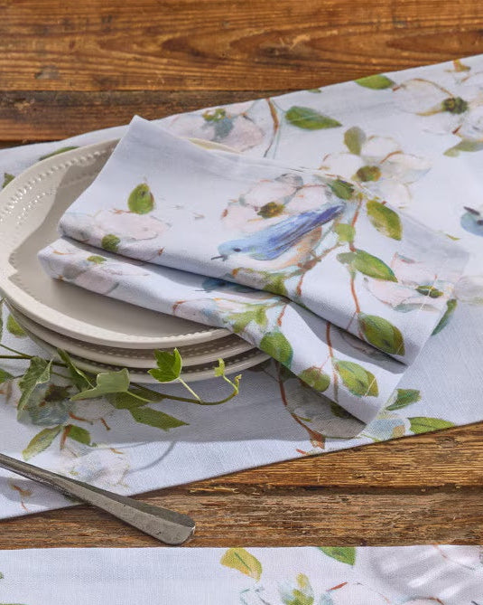 Dogwoods and Blue Birds Textile Collection