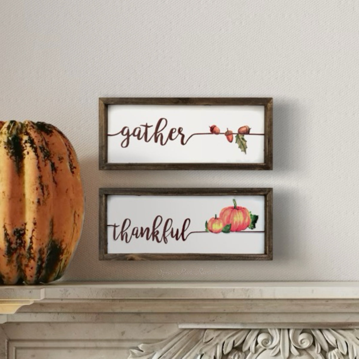 Embossed Harvest Sign