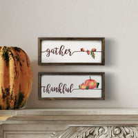 Embossed Harvest Sign