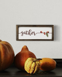 Embossed Harvest Sign