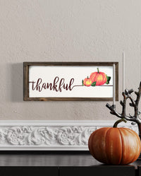 Embossed Harvest Sign