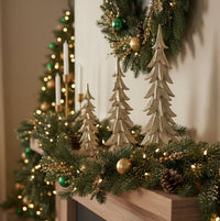 Gold Brushed Resin Christmas Tree