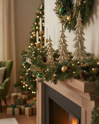 Gold Brushed Resin Christmas Tree