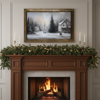 Evening in Snowfall Canvas Print