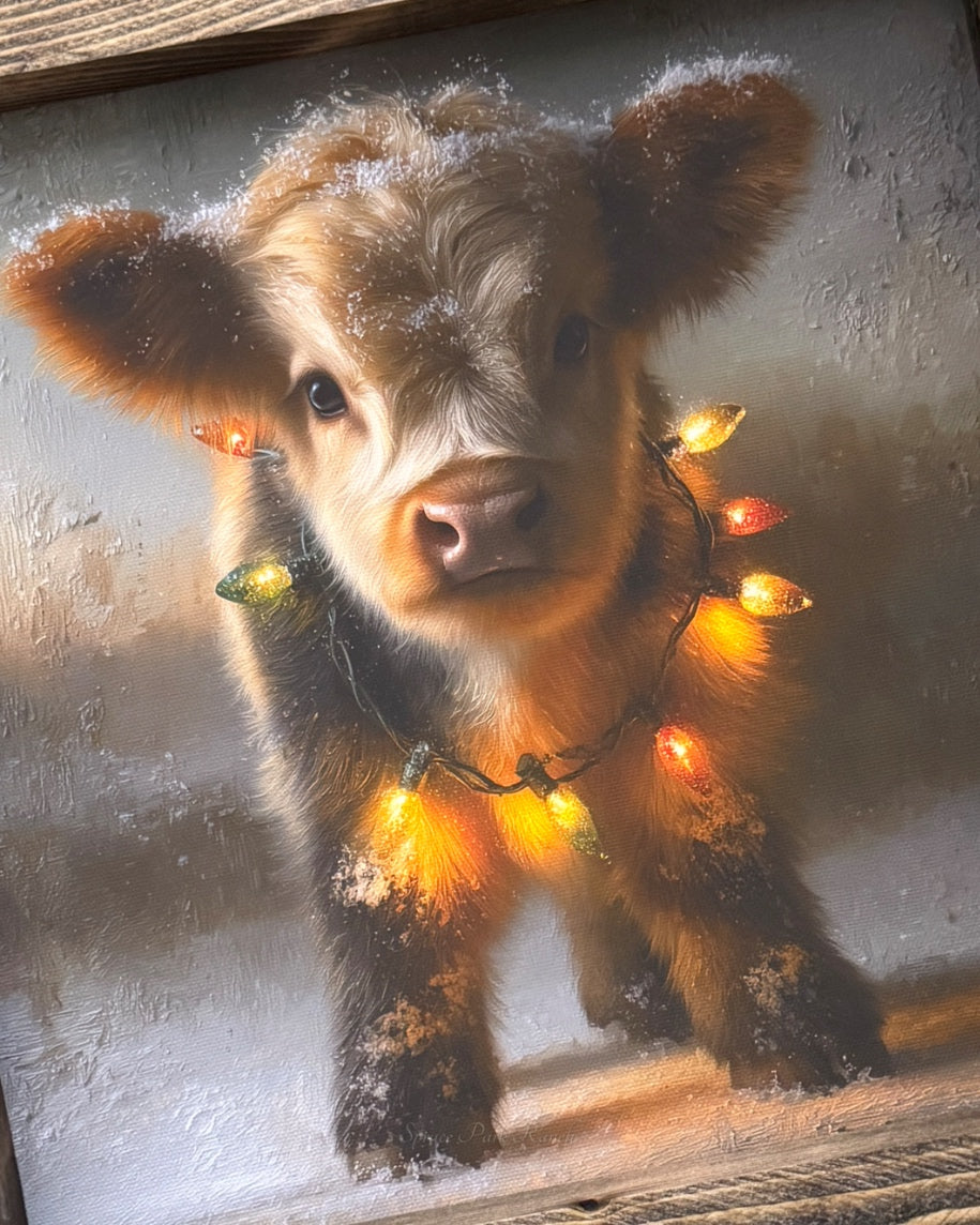 Glow in the Snow Canvas Print