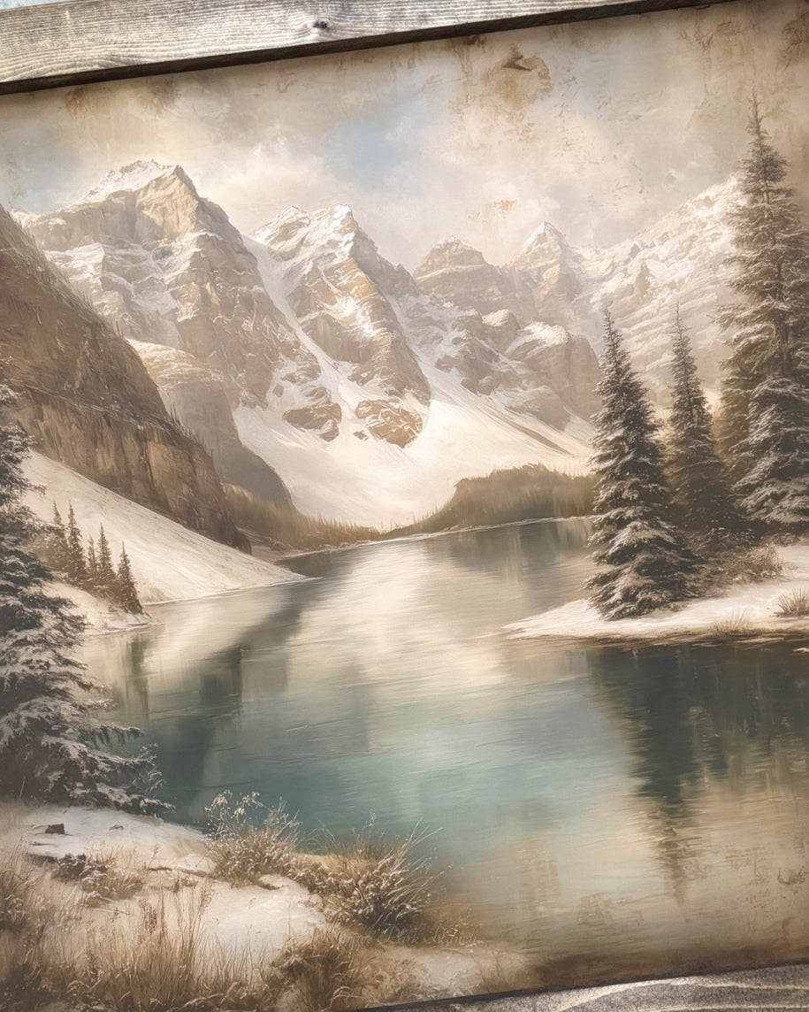 Silent Moraine Canvas Print