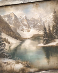 Silent Moraine Canvas Print