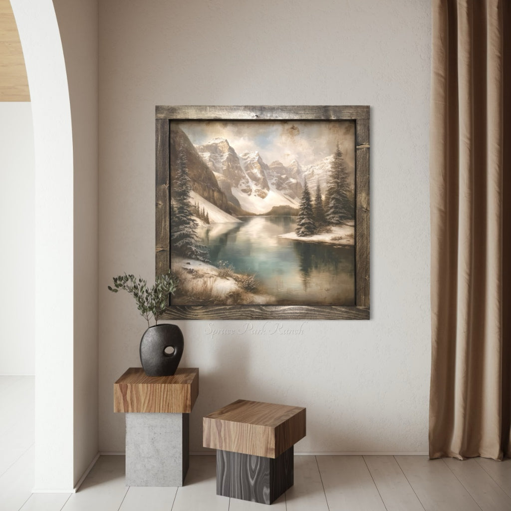 Silent Moraine Canvas Print