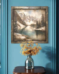 Silent Moraine Canvas Print