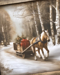 Season's Carriage Canvas Print