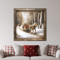 Season's Carriage Canvas Print
