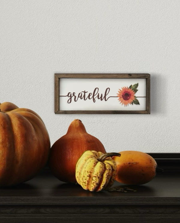 Embossed Harvest Sign