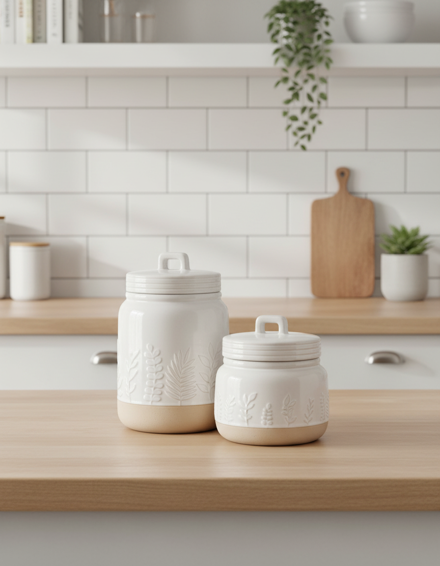 Botanical Canister Set of 2