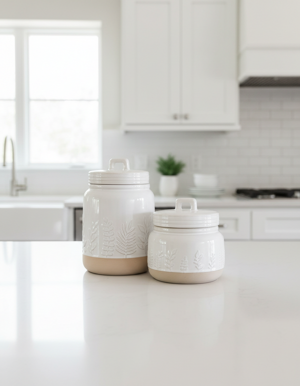 Botanical Canister Set of 2