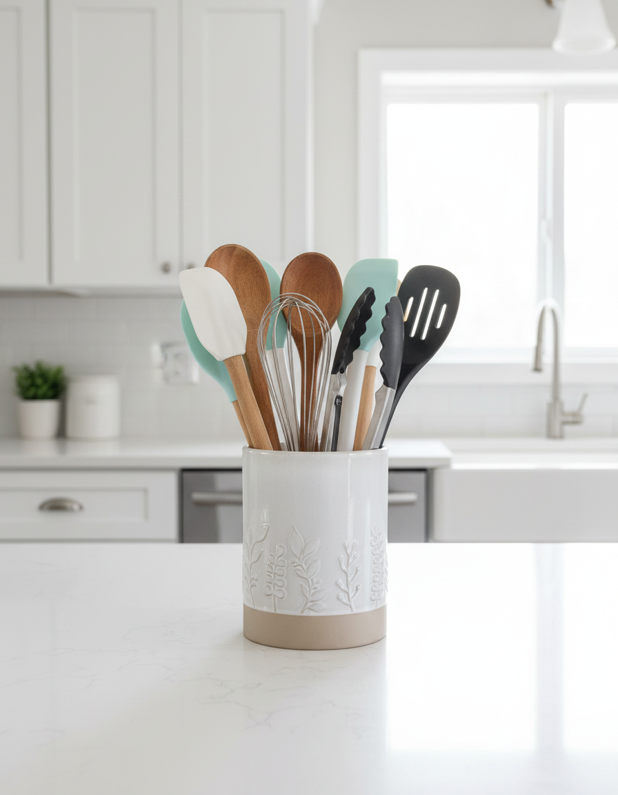 Botanical Utensil Holder