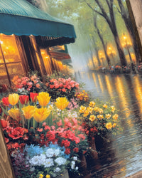 The Evening Flower Shop Canvas Print