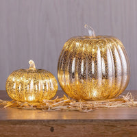 Light Up Mercury Glass Pumpkin