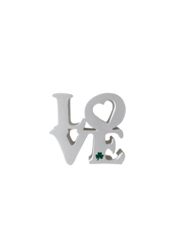 Love Cutout Sitter With Shamrock