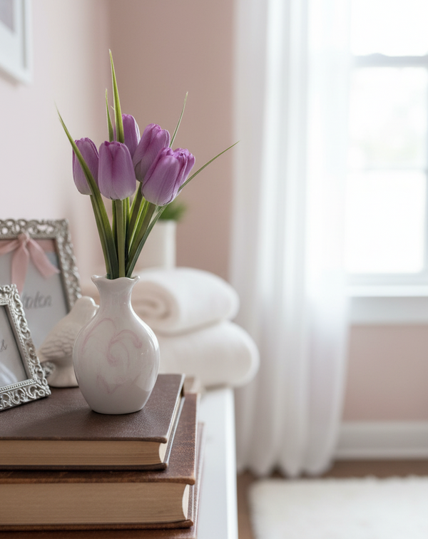 Teeny Tiny Tulips Bundle Lilac 7"L