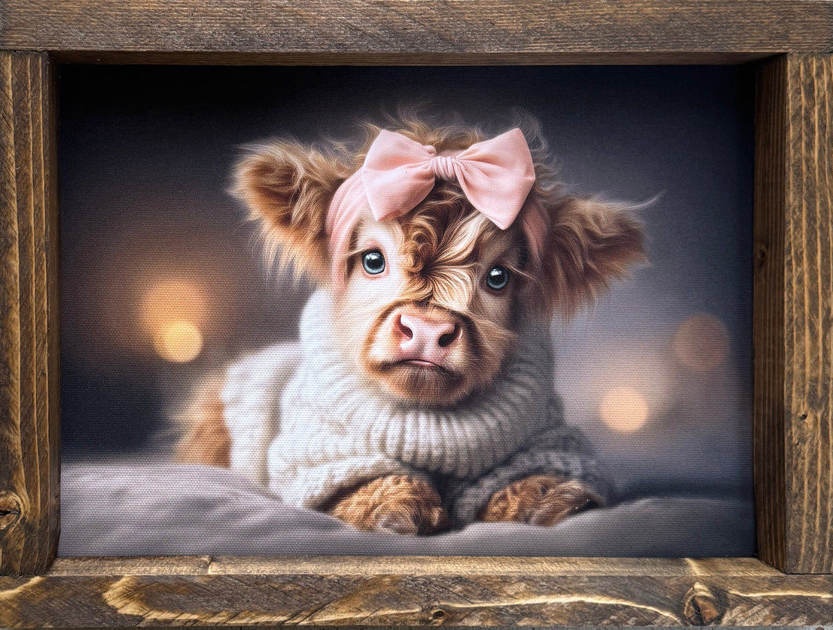 Little Bow Belle Canvas Print