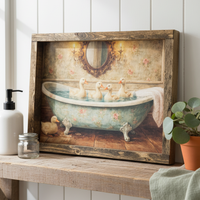 The Gentle Bath Canvas Print Exclusive