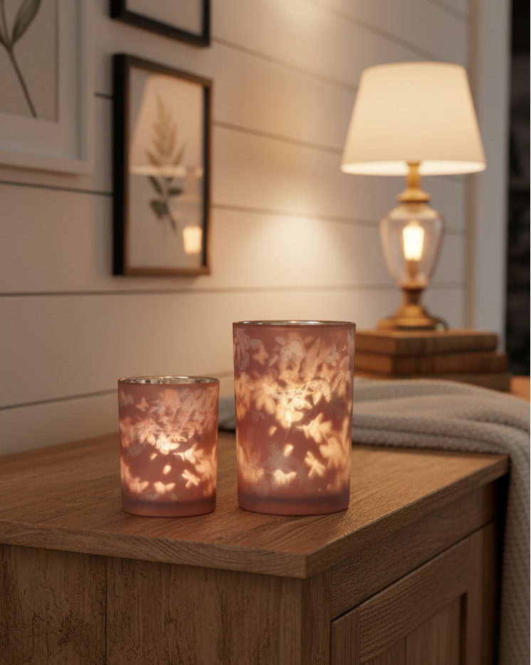 LED Flame Candle White Glow