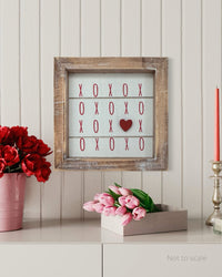 Reversible Valentine St. Patrick XOXO Wood Sign