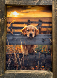 Waiting at the Fence Canvas Print Exclusive