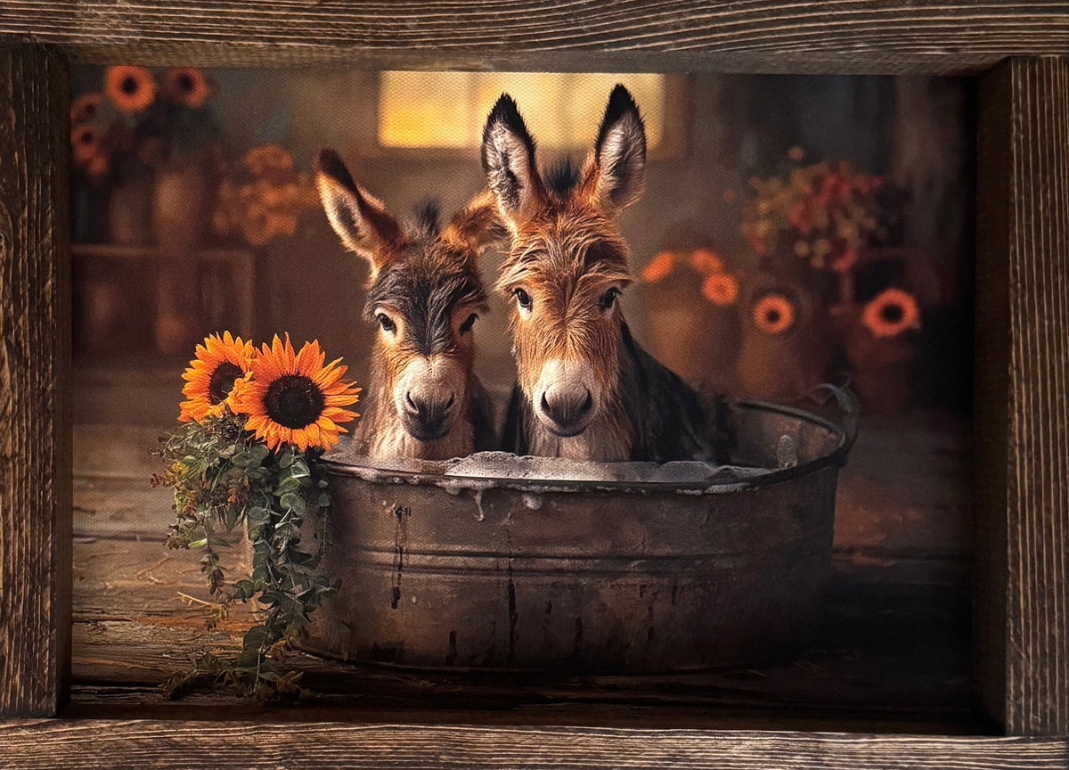 Soft Ears and Suds Canvas Print