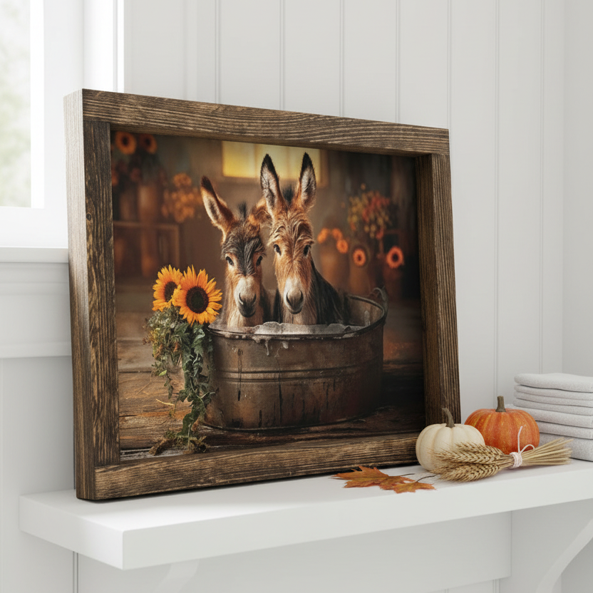 Soft Ears and Suds Canvas Print