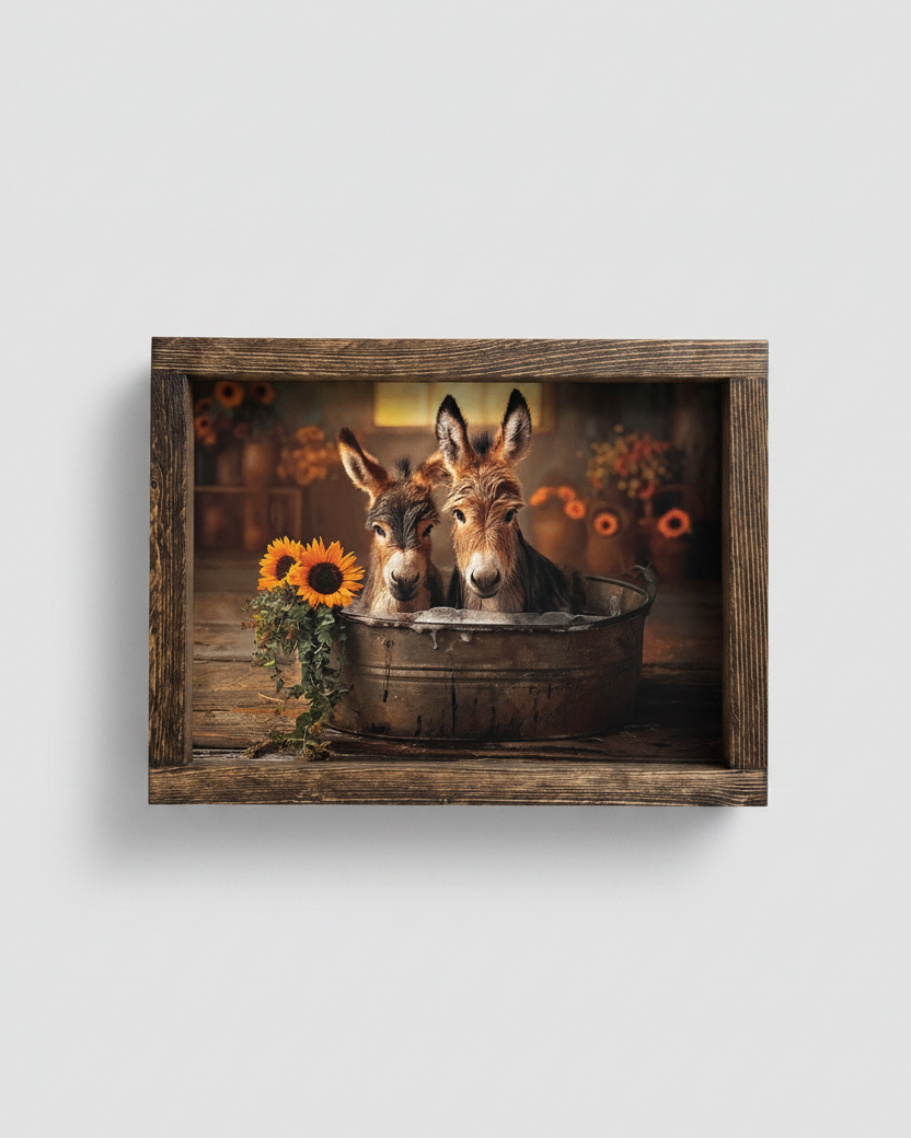 Soft Ears and Suds Canvas Print