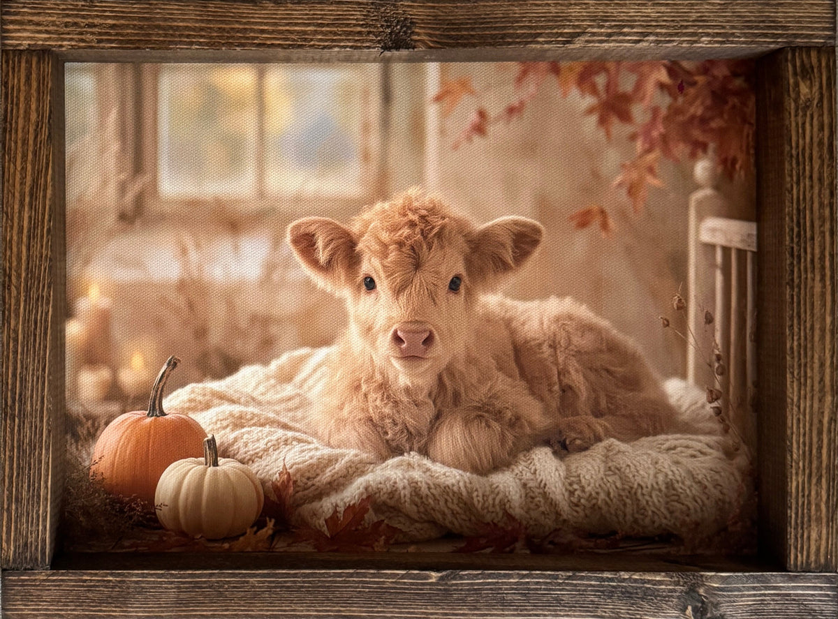 Autumn Calf Canvas Print Exclusive