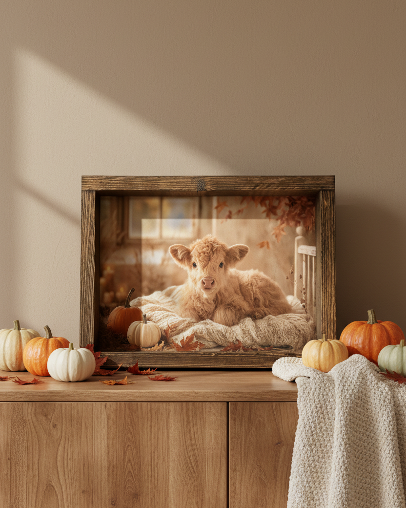 Autumn Calf Canvas Print Exclusive