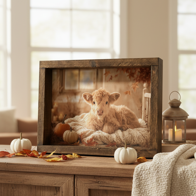 Autumn Calf Canvas Print Exclusive