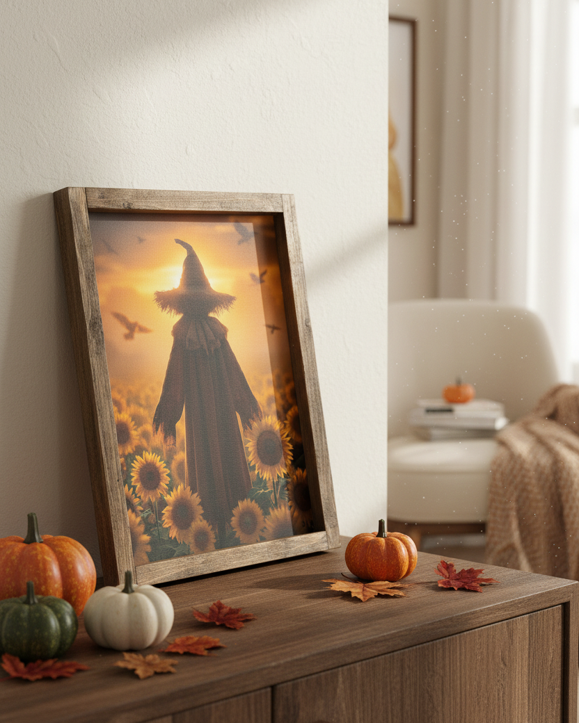 Guardian of the Sunflowers Canvas Print Exclusive