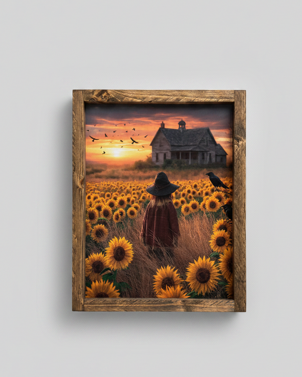 Crows At Sundown Canvas Print Exclusive