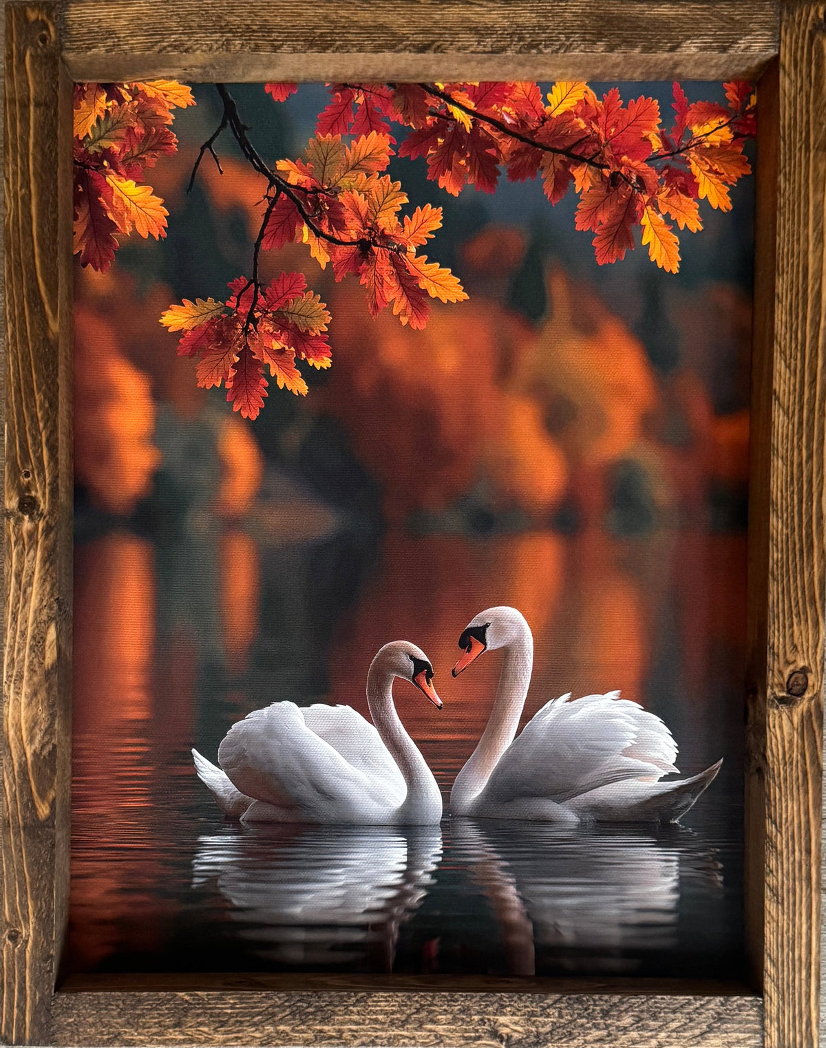 Autumn Swan Song Canvas Print Exclusive