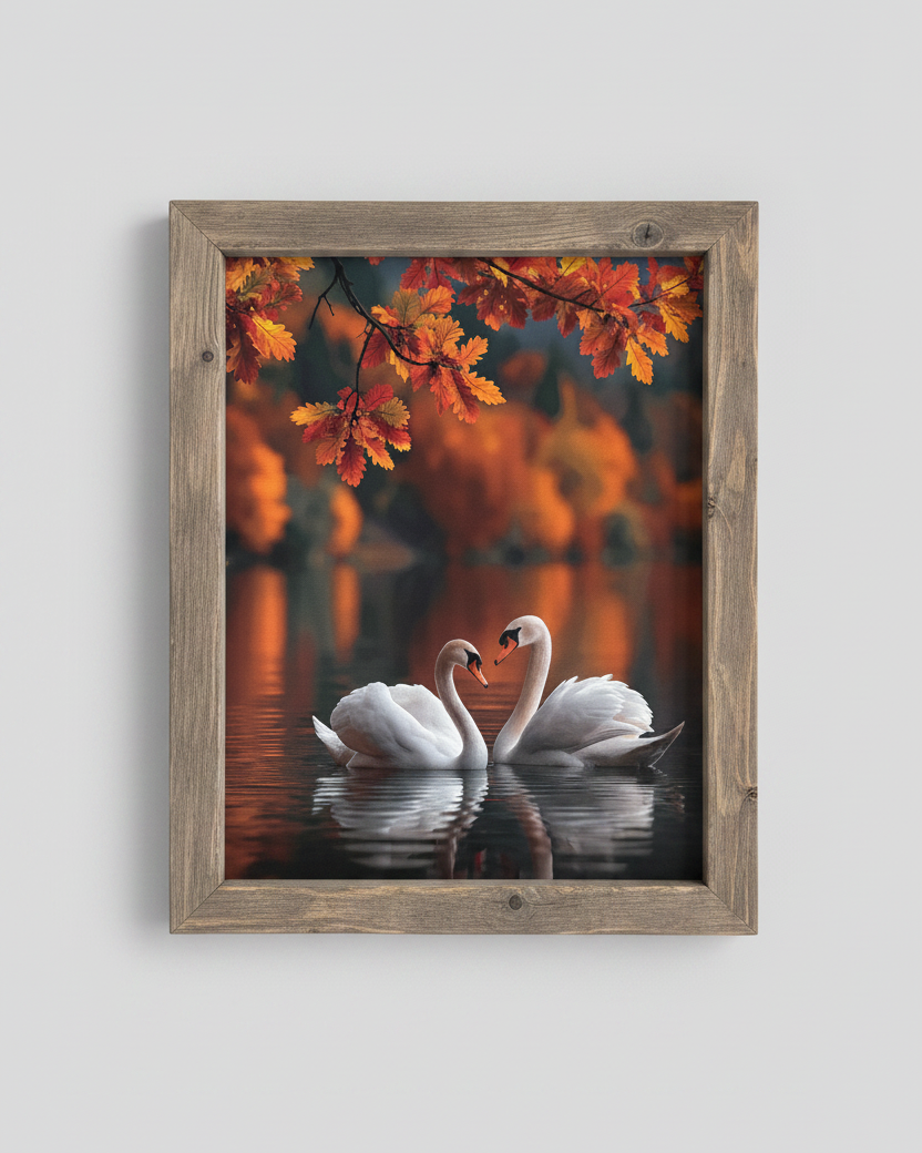 Autumn Swan Song Canvas Print Exclusive
