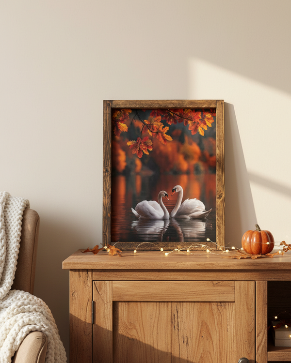 Autumn Swan Song Canvas Print Exclusive
