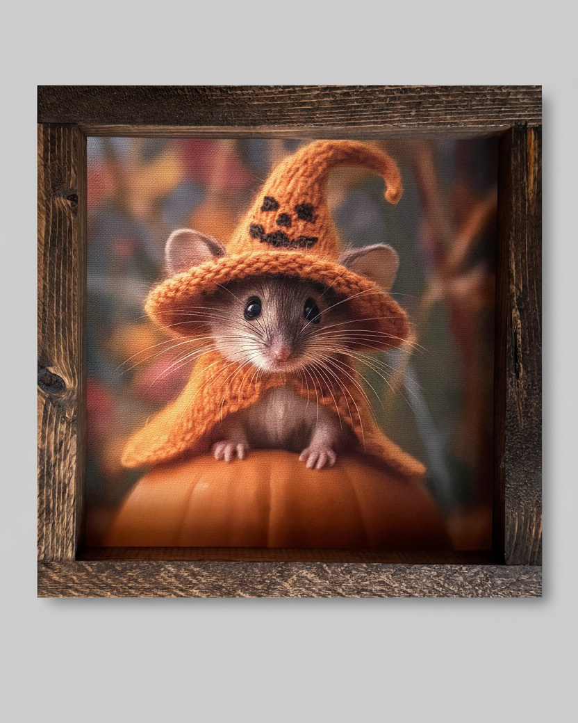Little Harvest Mouse Canvas Print Exclusive