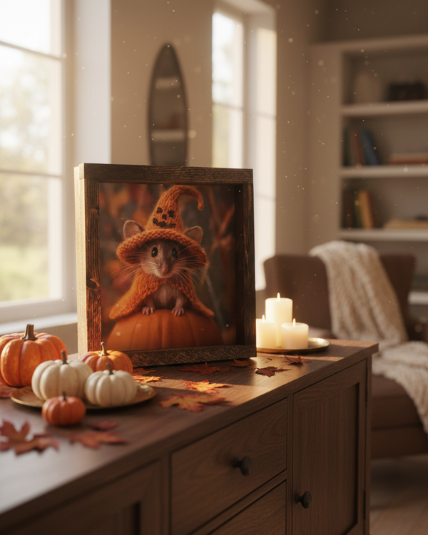 Little Harvest Mouse Canvas Print Exclusive