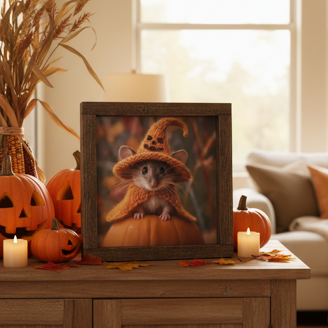 Little Harvest Mouse Canvas Print Exclusive