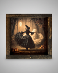 Moonlit Witch Waltz Canvas Print Exclusive
