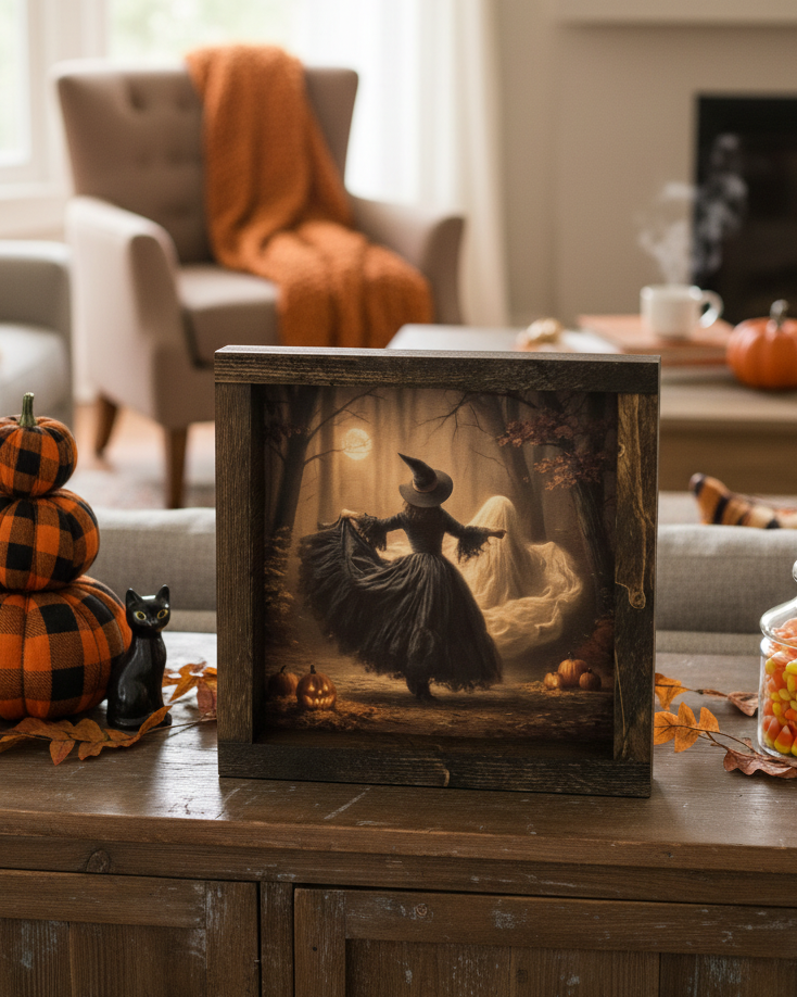 Moonlit Witch Waltz Canvas Print Exclusive