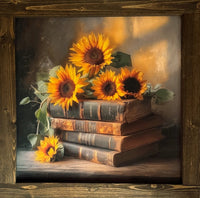 Golden Bookends Canvas Print
