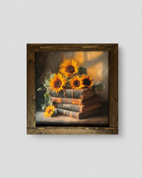 Golden Bookends Canvas Print