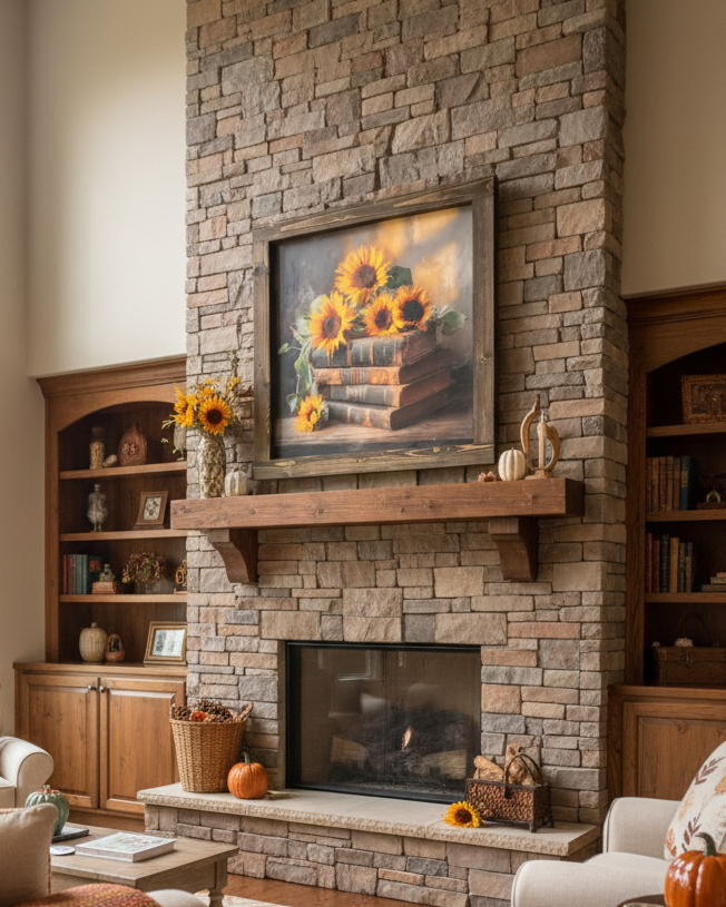 Golden Bookends Canvas Print