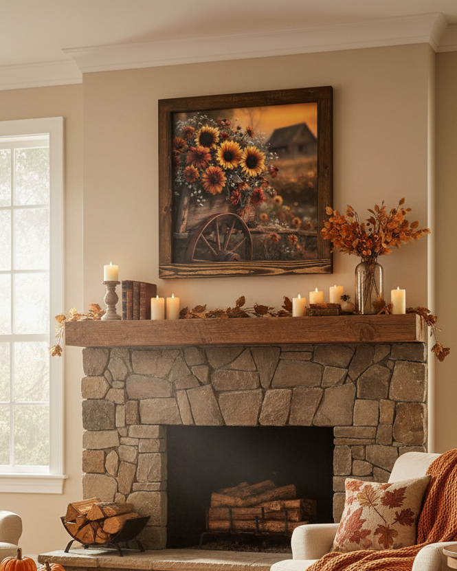 Rustic Fall Bouquet Canvas Print